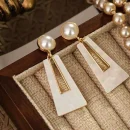 Elegant Ivory Statement Earrings
