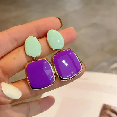 Color Pop Statement Drop Earrings